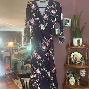 Stitch Fix Renee C Long Sleeve Floral wrap Dress - NWT